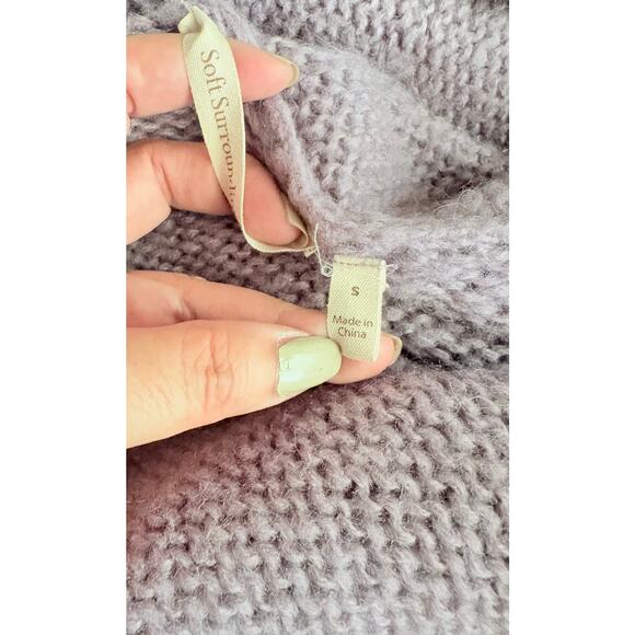 Soft Surroundings Telluride Topper Purple Wool Mohair Blend Long Cardigan S Cozy - Picture 9 of 10